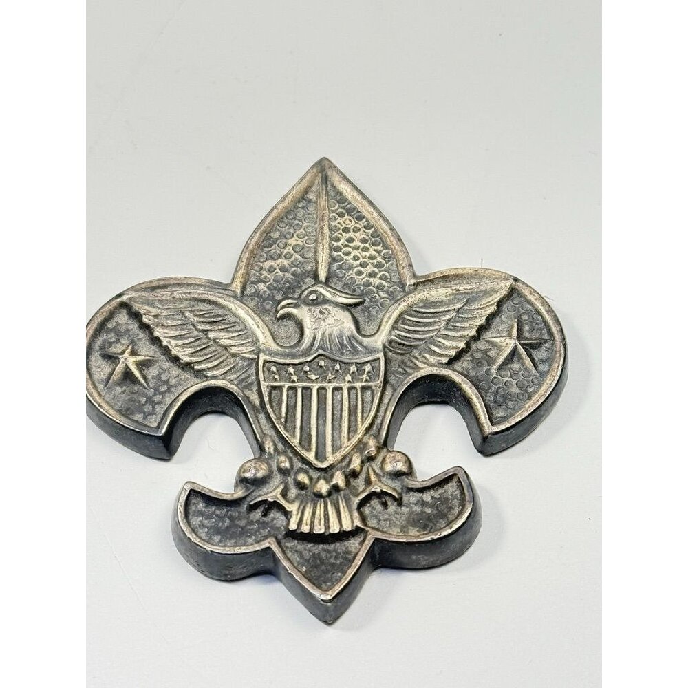 Paperweight Boy Scouts of America Fleur-de-Lis Felt Back Office Desk Decor - Picture 4 of 14